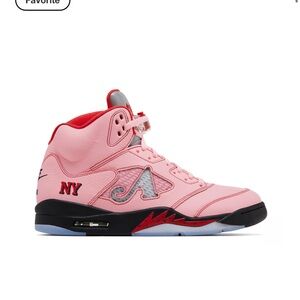 Awake NY Pink and Red High-Top Sneakers